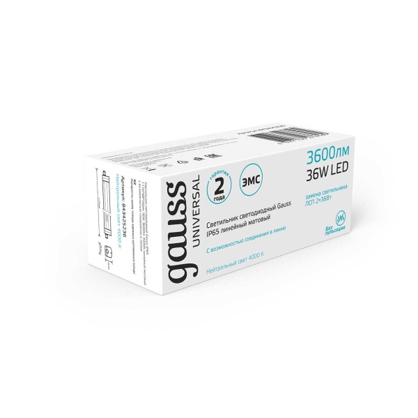 Накладной светодиодный светильник Gauss 843425236 Накладной светодиодный светильник Gauss 843425236