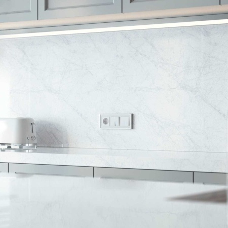 Выключатель одноклавишный проходной с подсветкой Werkel белый W1112101 4690389155079