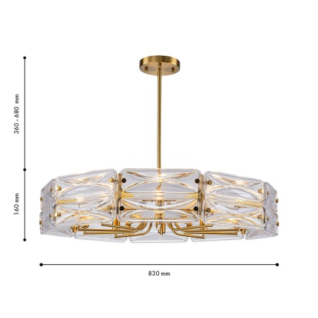 Подвесная люстра Favourite Glacies 4764-10P