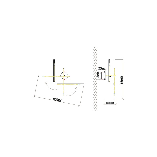Бра Vele Luce Corda VL5534W14 Бра Vele Luce Corda VL5534W14