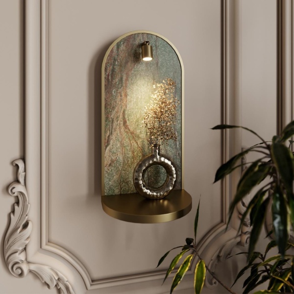Настенный светодиодный светильник-полка Odeon Light Giardino Hightech 7175/3WL