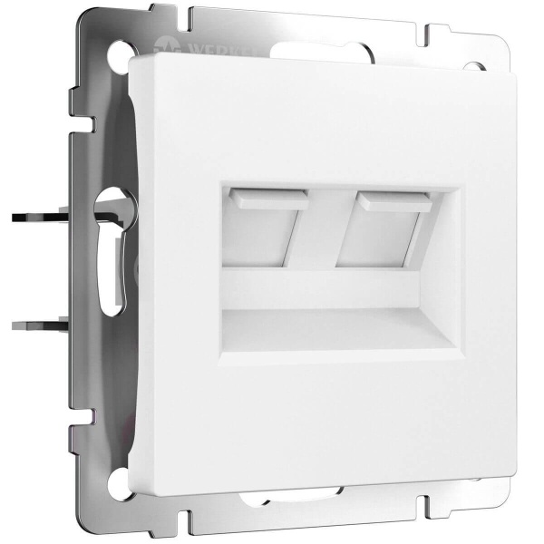 Розетка двойная Ethernet RJ-45 Werkel белый матовый W1181161 4690389192272 Розетка двойная Ethernet RJ-45 Werkel белый матовый W1181161 4690389192272