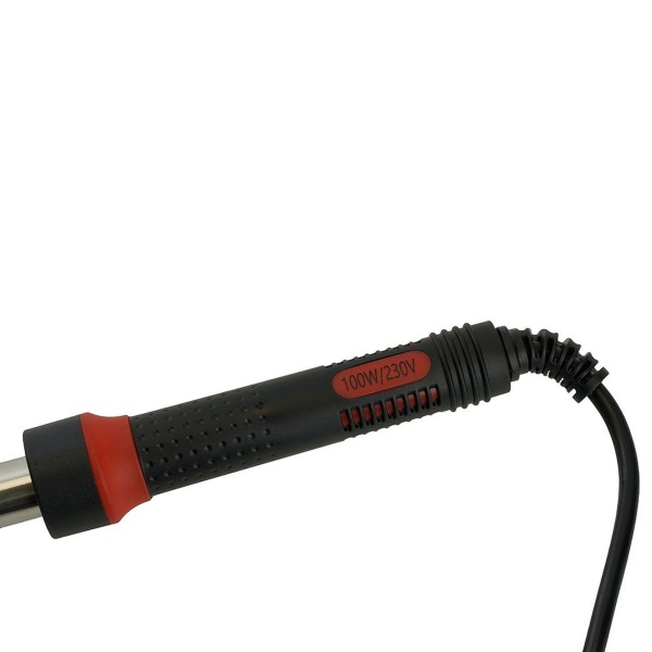 Паяльник с индикатором 100W, нихромовый нагреватель, долговечное жало, 230В, Stekker PLE301-100 49811