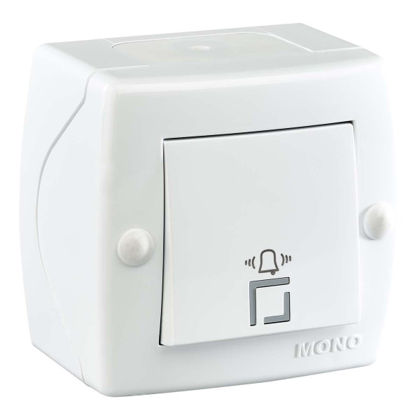 Кнопка звонка Mono Electric Octans IP20 белый 104-010101-107 Кнопка звонка Mono Electric Octans IP20 белый 104-010101-107