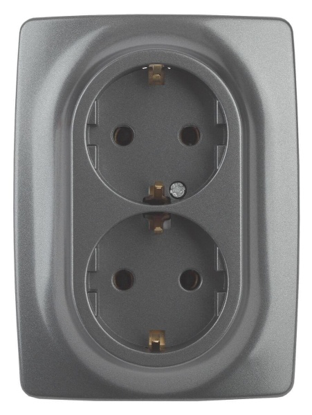 Розетка ЭРА 12 2x2P E Schuko со шторками 16A 250V 12-2108-12 Б0036448 Розетка ЭРА 12 2x2P E Schuko со шторками 16A 250V 12-2108-12 Б0036448