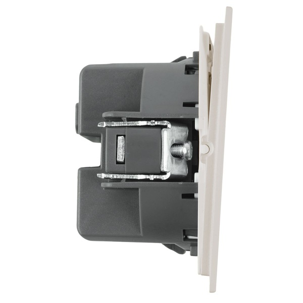 Переключатель 2-клавишный (механизм), Stekker, 250В, 10А Мия, RSW10-3107-08, пудровый жемчуг 50478