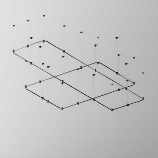 Радиусный коннектор для шинопровода Flarity черный Maytoni Technical FLARITY Accessories for tracks Flarity TRX154-RC80-B