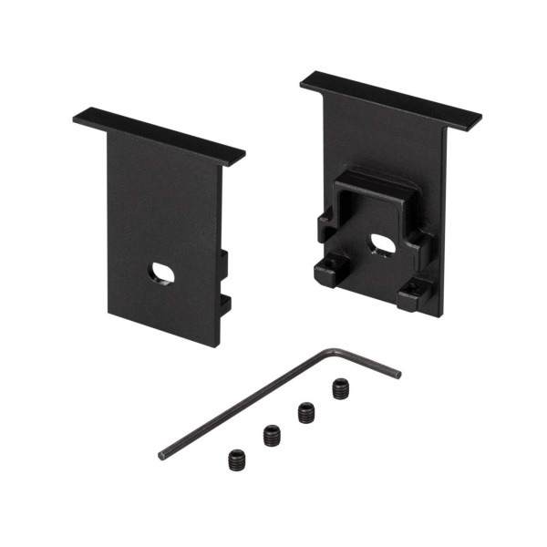 Набор заглушек Arlight SL-Comfort-2542-F Black c отверстием 031783