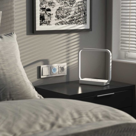 Розетка Werkel с подсветкой белый матовый W1171461 4690389191978