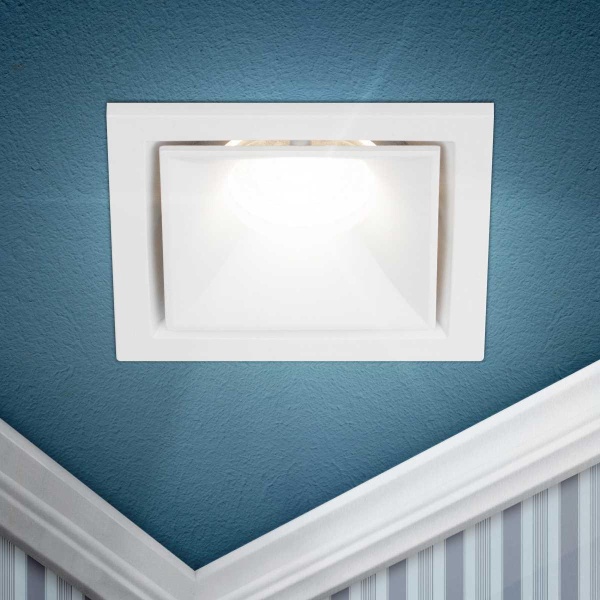 Светильник встраиваемый алюминиевый ЭРА KL101 WH под лампу MR16 GU5.3 белый Б0055586