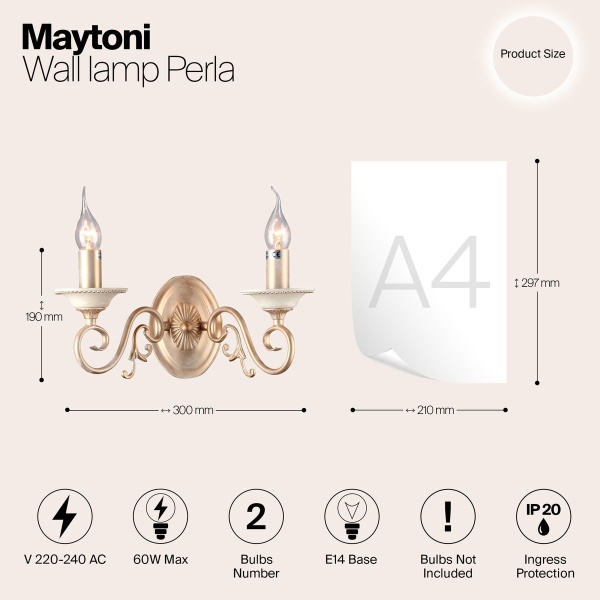 Бра Maytoni Perla ARM337-02-R