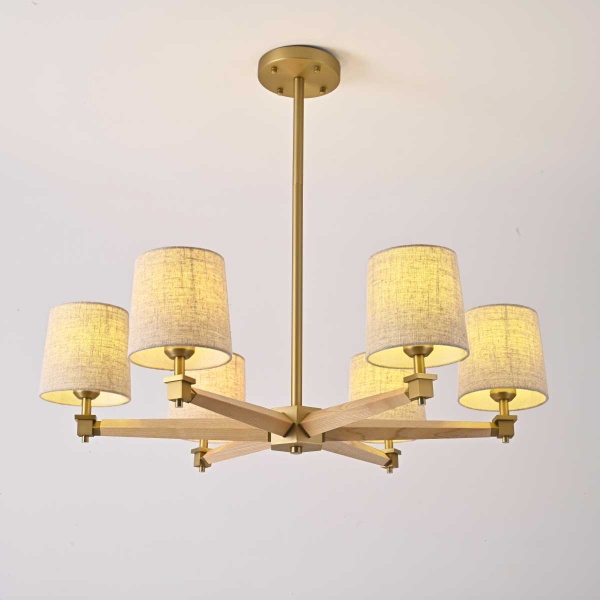 Подвесная люстра Imperium Loft Jorgenson D85 Beige/Light Wood 203573-26