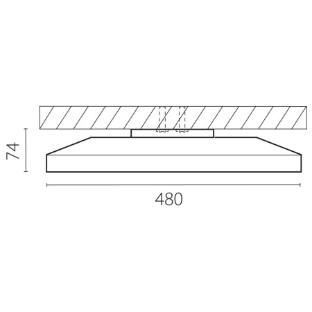 Светильник светодиодный настенно-потолочный Arco Eco Lightstar 225751