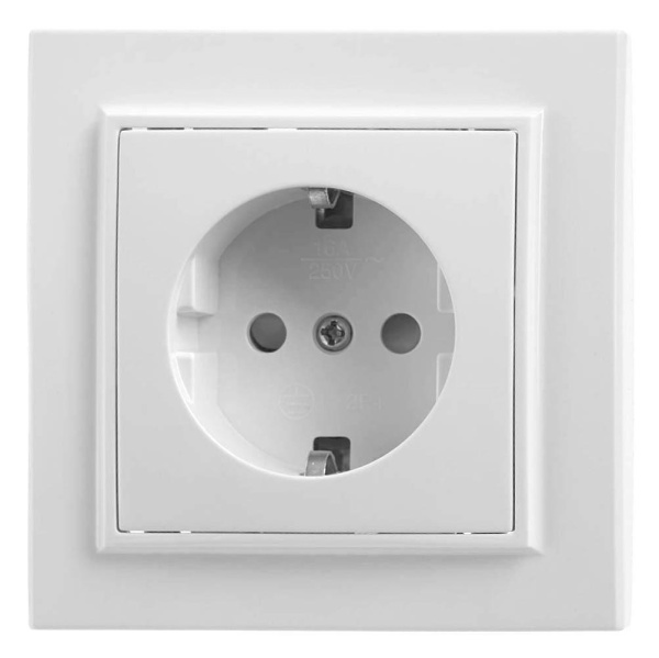 Розетка Feron Stekker Эрна с/з 16A 250V белый PST16901001 39050 Розетка Feron Stekker Эрна с/з 16A 250V белый PST16901001 39050