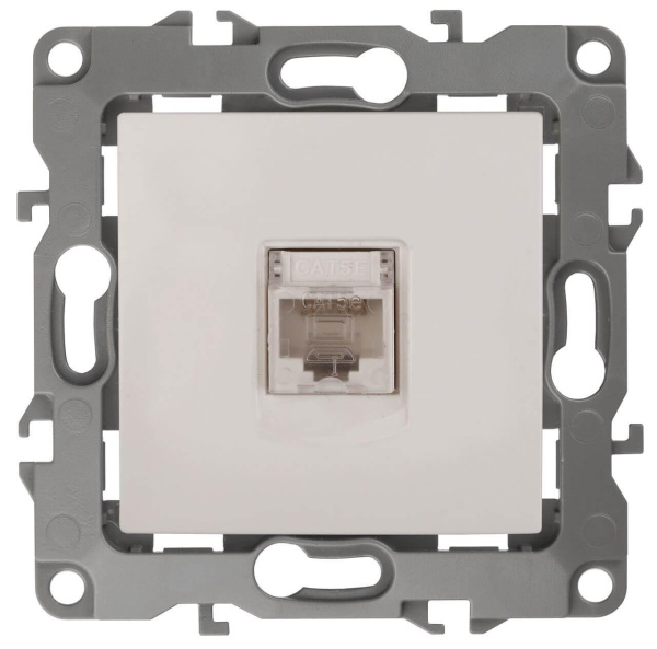 Розетка информационная RJ45 ЭРА 12 12-3107-02 Б0014724 Розетка информационная RJ45 ЭРА 12 12-3107-02 Б0014724