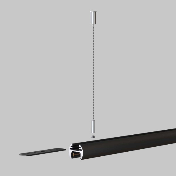 Тросовый подвес Maytoni Technical Accessories for tracks Basity TRA172SW-R-1B Тросовый подвес Maytoni Technical Accessories for tracks Basity TRA172SW-R-1B