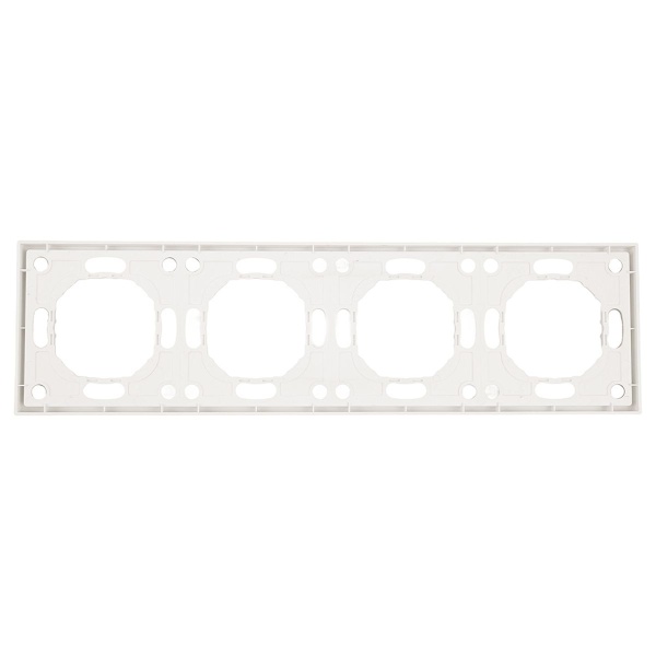 Рамка 4-постовая Stekker Эмили белый фарфор PFR00-5004-01 49887