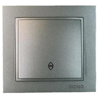 Выключатель одноклавишный Mono Electric Despina IP20 10A 250V антрацит 102-242425-109