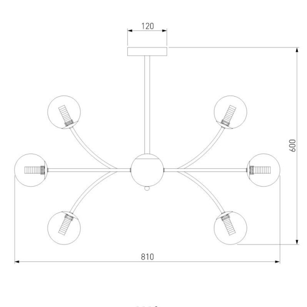 Подвесная люстра Eurosvet Astro 30179 матовое золото
