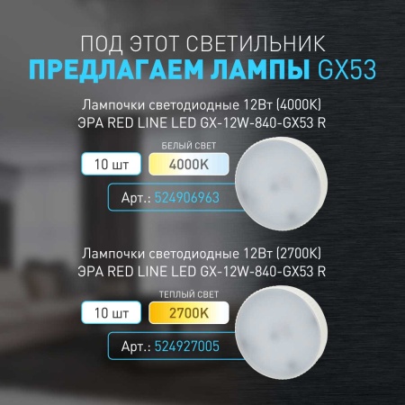 Настенно-потолочный светильник ЭРА OL54 WH Б0061191