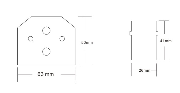 Заглушка для встраиваемого трека Crystal Lux CLT 0.235 06 BL