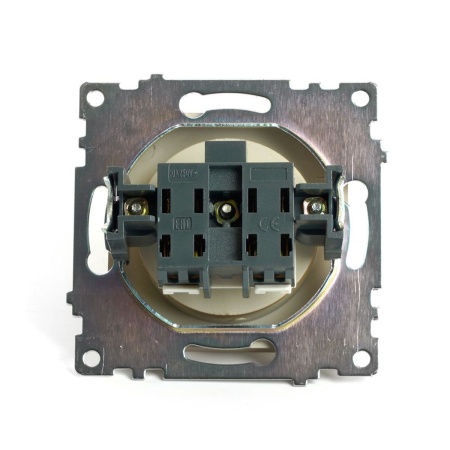 Розетка 2P Stekker Катрин золото GLS10-7109-08 49223