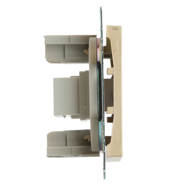 Розетка HDMI 2.1, Type A (механизм), STEKKER, GLS00-7118-08, серия Катрин, золото 50060