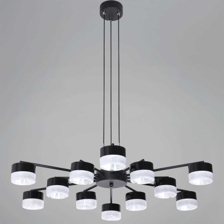 Подвесная люстра Reluce 19490-0.4-6+6 Black