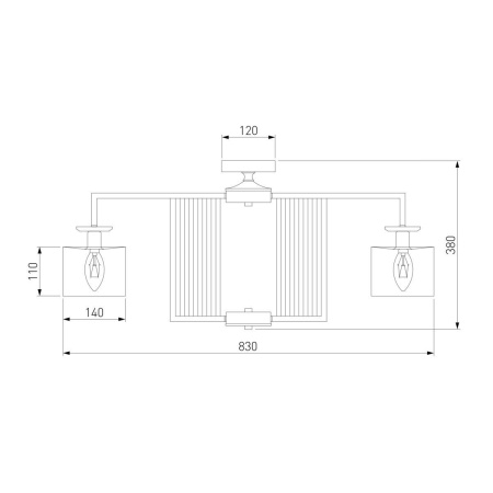 Потолочная люстра Eurosvet Fargo 60123/8 хром Smart