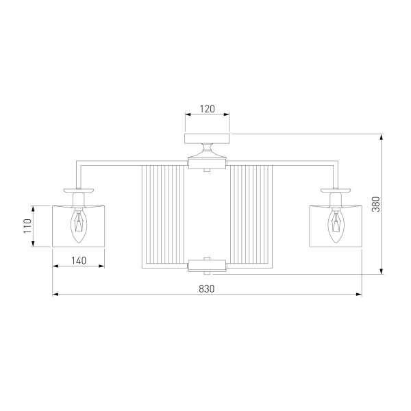 Потолочная люстра Eurosvet Fargo 60123/8 хром Smart