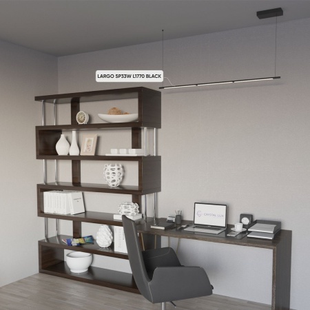 Подвесной светодиодный светильник Crystal Lux Largo SP33W L1770 Black