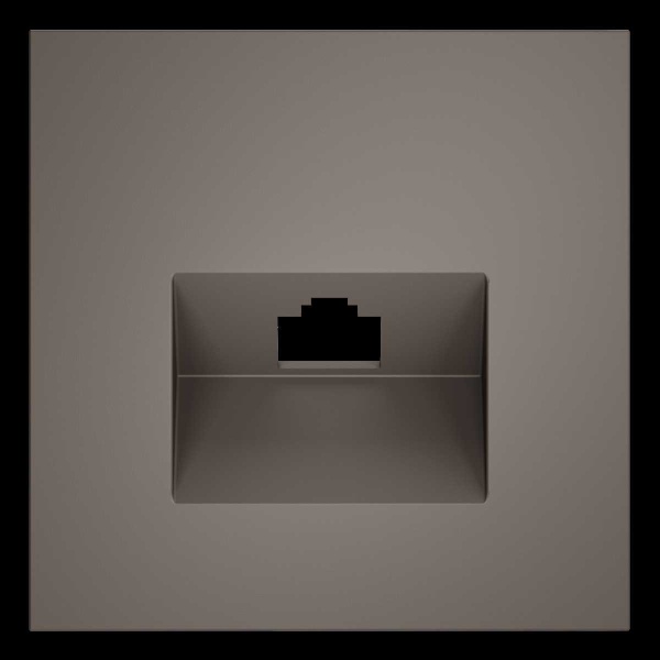 Накладка для розетки компьютерной RJ45 кат.6, S70 (капучино) Voltum VLS001314