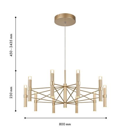 Подвесная светодиодная люстра Favourite Blick 4759-10P