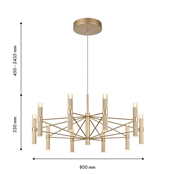 Подвесная светодиодная люстра Favourite Blick 4759-10P