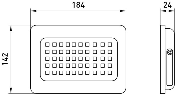 Прожектор светодиодный уличный ЭРА LPR-023-0-65K-070 Б0052025