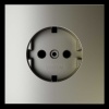 Накладка для розетки с заземлением S70 (шелк) Voltum VLS000604