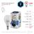 Лампа светодиодная ЭРА E14 9W 4000K матовая LED P45-9W-840-E14
