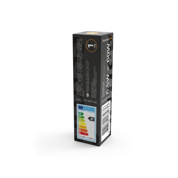 Лампа светодиодная Gauss G9 6,5W 3000К прозрачная 107309106