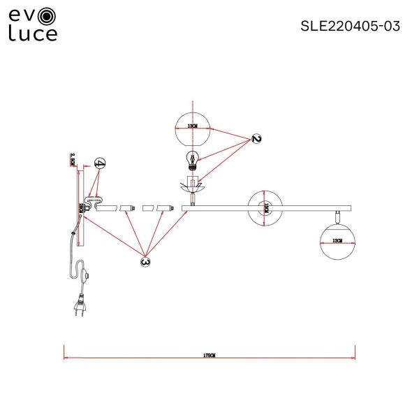 Торшер Evoluce FORLI SLE220405-03