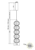 Подвесной светодиодный светильник Maytoni Golden Cage MOD216PL-L10G3K