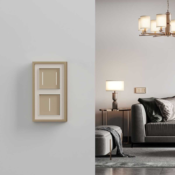 Сенсорный выключатель одноклавишный Werkel с подсветкой шампань W4512011 4690389198014