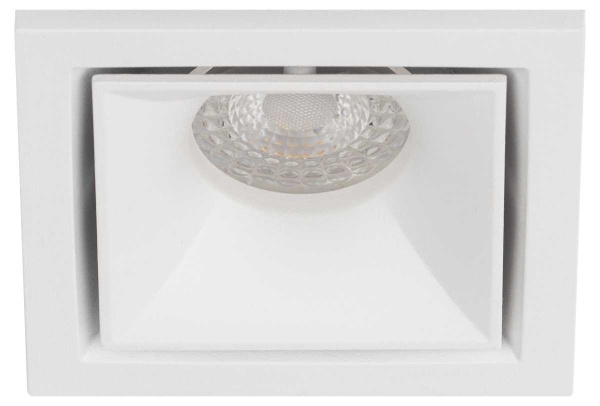 Светильник встраиваемый алюминиевый ЭРА KL101 WH под лампу MR16 GU5.3 белый Б0055586