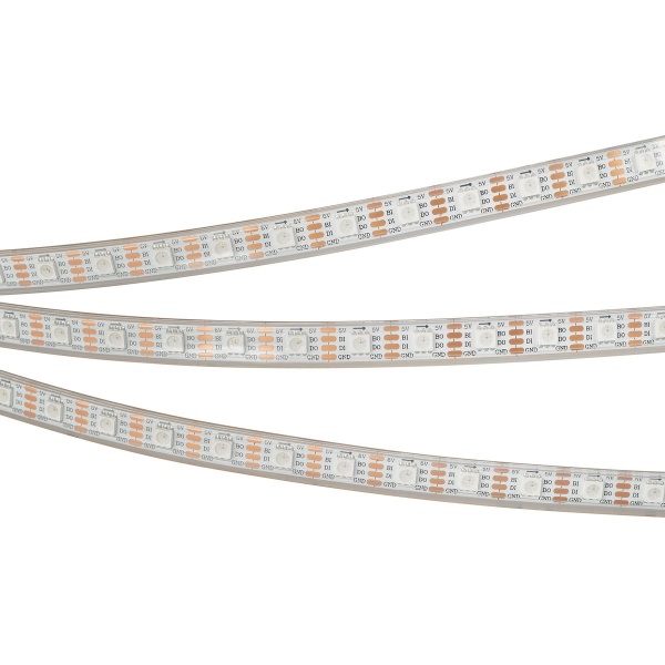 Светодиодная влагозащищенная лента Arlight Бегущий огонь 12W/m 60Led/m 5060SMD разноцветный 5M SPI-P-B60-12mm 5V RGB-PX1-BPT 041167