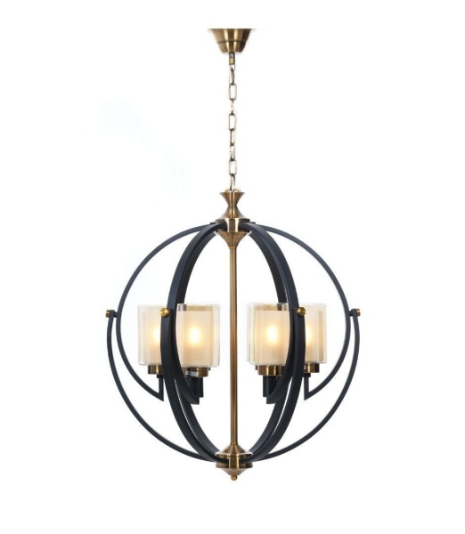 Подвесная люстра Lumina Deco Bergen LDP 1232-6 BK+MD