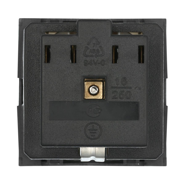 Розетка LK Studio с з/к, без шторок (серебристый металлик) LK45 851303