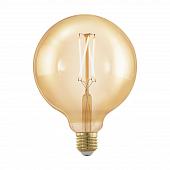 Лампа светодиодная филаментная диммируемая E27 4W 1700К золотая 11694