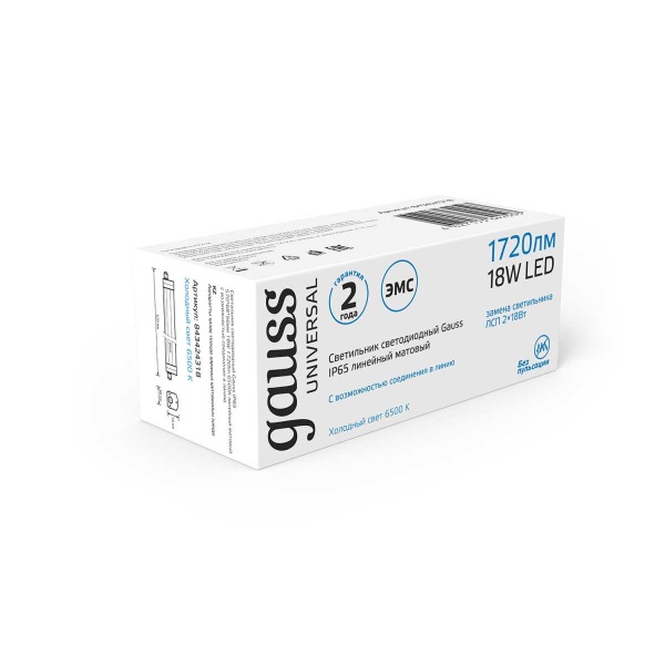 Накладной светодиодный светильник Gauss 843424318 Накладной светодиодный светильник Gauss 843424318