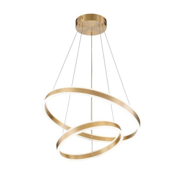 Подвесной светодиодный светильник Indigo Perfetto 14012/2P Brass V000067L