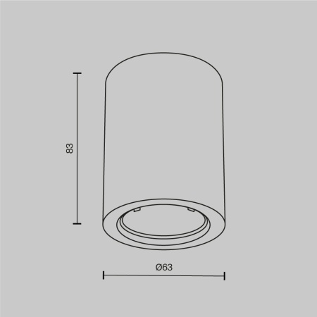 Потолочный светильник Maytoni Technical Conik gyps C001CL-GU10-W