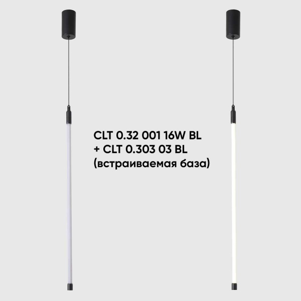 Накладное потолочное крепление Crystal Lux с драйвером для модульной системы CLT 0.303 01 BL